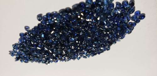 Blue Sapphire Diamond Cut: 3mm - 3.5mm