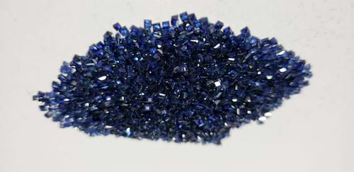 Blue Sapphire Square: 1mm - 2mm