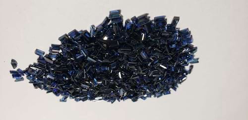 Blue Sapphire Baguette: 4mm x 2mm