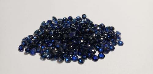 Blue Sapphire Round: 3.5mm - 4mm