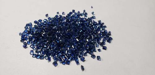 Blue Sapphire Square Cut: 2mm - 2.5mm