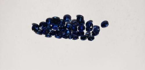 Blue Sapphire Diamond Cut: 4mm - 5mm