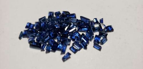 Blue Sapphire Baguette: 4mm - 5mm