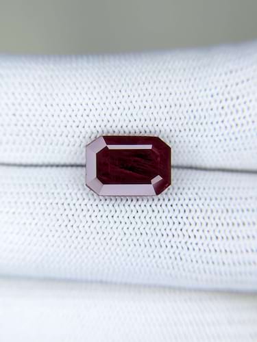 Ruby Emerald Cut: 5.5ct