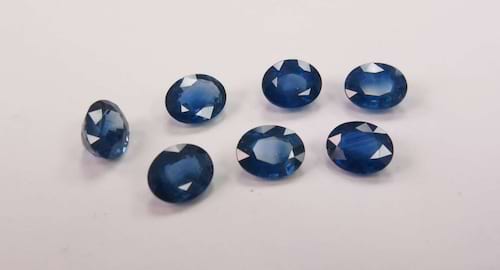 Blue Sapphire-Oval: 10mm x 8mm