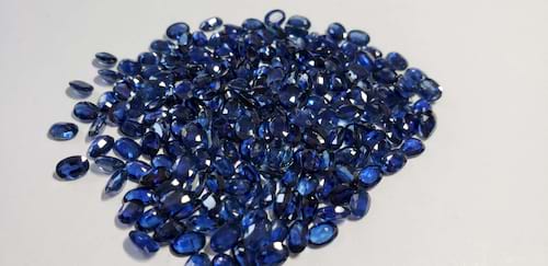 Blue Sapphire-Oval: 6mm x 4mm