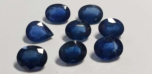 Blue Sapphire-Oval: 10mm x 8mm