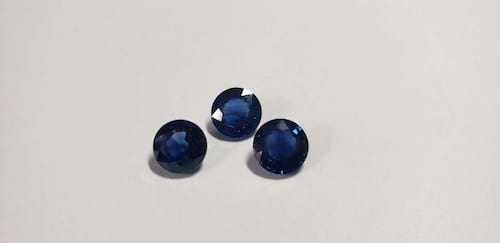 Blue Sapphire Round: 9mm