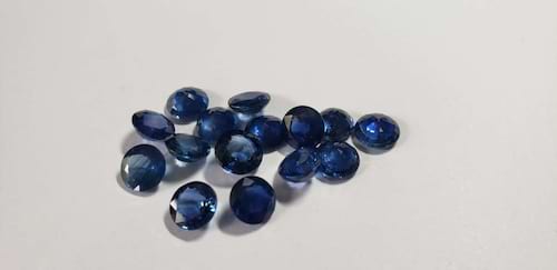 Blue Sapphire Round: 7.5mm