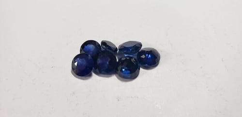 Blue Sapphire Round: 7.5mm - 8mm