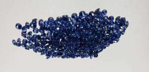 Blue Sapphire Diamond Cut: 2.5mm - 3mm