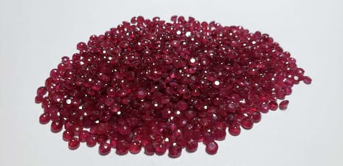 Ruby Round: 3mm - 3.5mm
