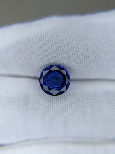 Blue Sapphire Round: 3.2ct