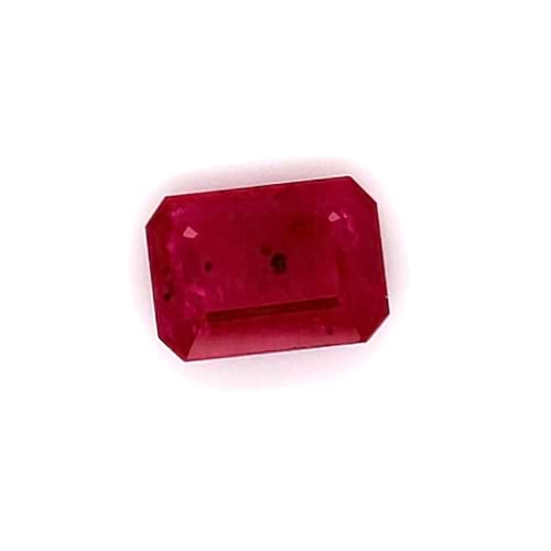 Ruby Emerald Cut: 2.55ct