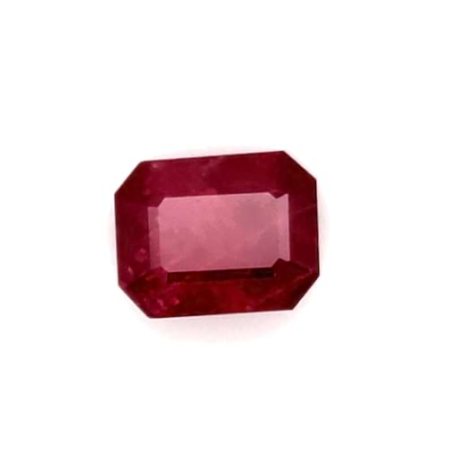 Ruby Emerald Cut: 3.41ct