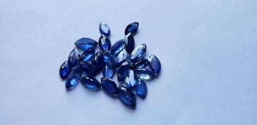 Blue Sapphire Marquise: 9mm x 4.5mm