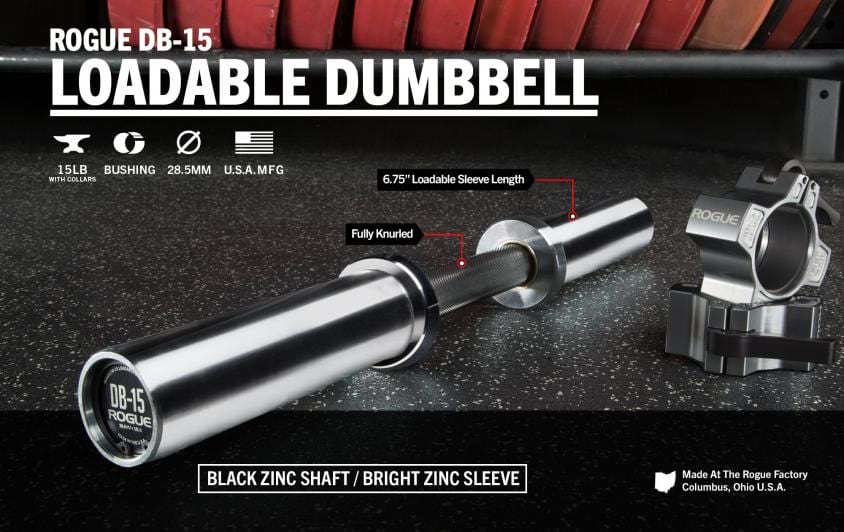 loadable dumbbells rogue