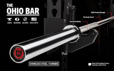 First Look: Rogue Fitness Stainless Steel Ohio Bar Cover Image