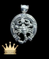 925 sterling silver 3D scorpion pendant price $175 dollars weight 5.54 grams size 1 inches