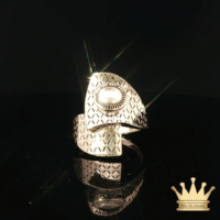 18K Gold Fashion Ring – Contemporary Open Design