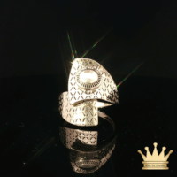 18K Gold Fashion Ring – Contemporary Open Design