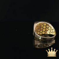 18K Yellow Gold Africa Map Ring