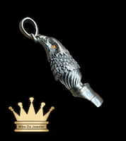 925 sterling silver solid handmade eagle head pendant price $230 dollars weight 11.06 grams 1.25 inches