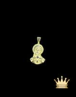 18K Gold Jesus Christ Sacred Heart Pendant - 8.52 grams