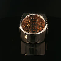 Custom Initial Signet Ring in Yellow Gold