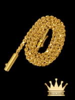 18K Handmade Rope Chain with Diamond Cut