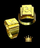 21 k yellow gold ring US size-12 weight-9.380mg price $985