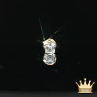 14K Gold Square Diamond Stud Earrings – 1.00 CT Total Weight