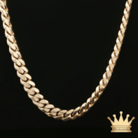 Classic Miami Cuban Link Chain in Solid Yellow Gold