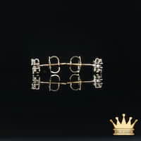 14K Gold Square Diamond Stud Earrings – Compact Sparkle