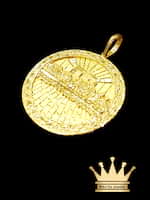 18K Solid Handmade Last Supper Pendant