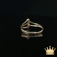 14K Gold Fashion Ring with CZ Center Stone