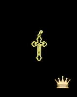18K Gold Crucifix Religious Pendant - 5.98 grams