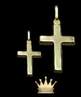 18k 3D cross both side same work price $165 usd weight 1.21 gram size 0.75 inches