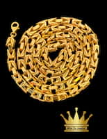 18 k Yellow Gold Super Byzantine Link Fashion Chain Necklace 24inch 5mm 53.770 grams price $5100