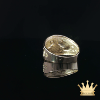 14K Tri-Color Gold Elephant & Heart Ring