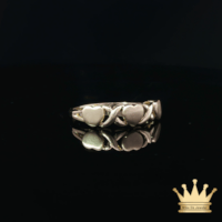 14K Yellow Gold Open Heart Band Ring