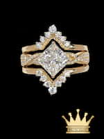 Custom Made 18 Karat Gold Ring with Moissanite Diamond