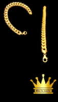 18karat gold cuban link bracelet weight 16.420   sold by mikedajeweler