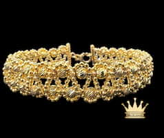 21k gold women’s bracelet with diamond cuts grams 29.23