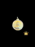 18k yellow gold religious pendant 4.54 grams