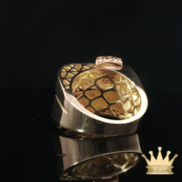 18K Tri-Color Gold Fashion Ring
