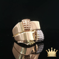 18K Tri-Color Gold Fashion Ring