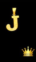 18karat gold letter charm with real diamond weight 3.440 size 0.75 inch price $3500.00