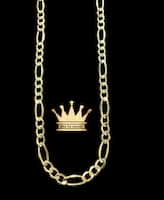 18k semi hollow figaro chain price $1710 usd weight 18 grams 26inches 7 mm