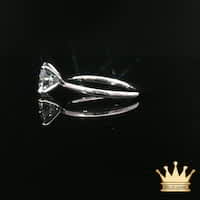 White Gold 4-Prong Diamond Solitaire Ring